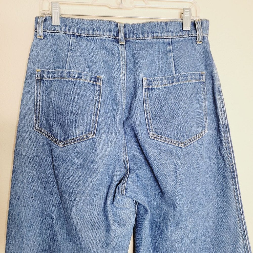 Whimsy + Row Light Blue Wide Leg Cropped Jeans - Picture 6 of 7